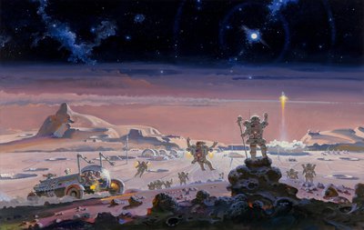McCall - 1986 Pioneering the Space Frontier No. 8, 1986 (Oil on canvas) 1.jpeg